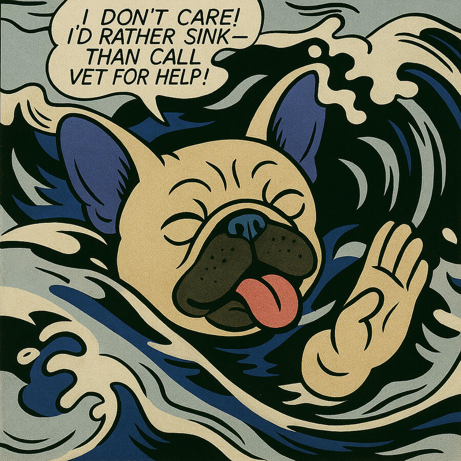 French Bulldog Art by The Bulldog Ranch featuring artist DK Bulldogs